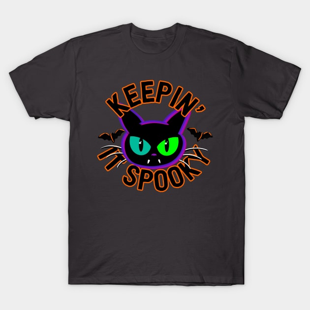 Keepin' It Spooky T-Shirt by ShadowCatCreationsCo